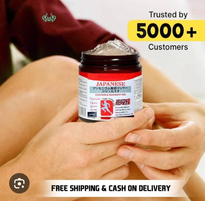 100% working Japanese Instant Pain Relief Soothing Massage Gel