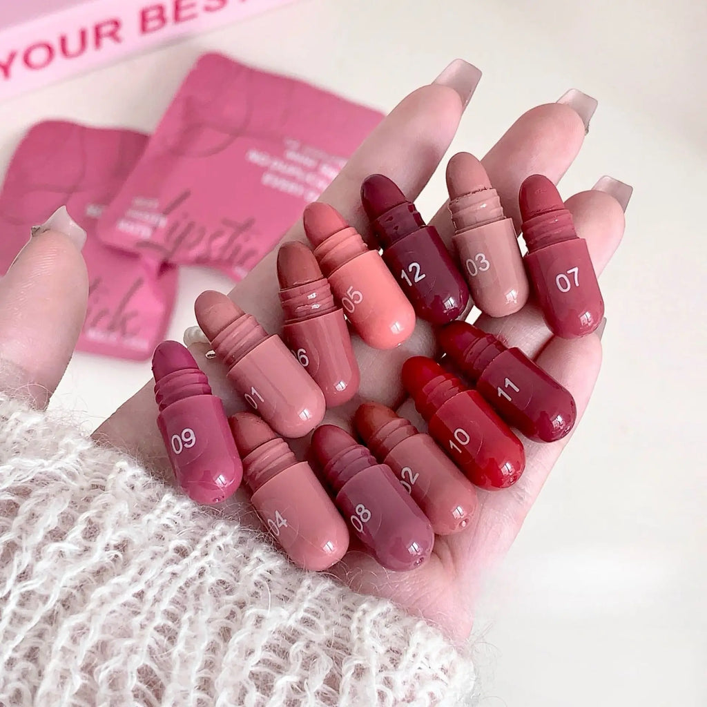 Portable Mini Lipstick Set Capsules Matte Lipstick